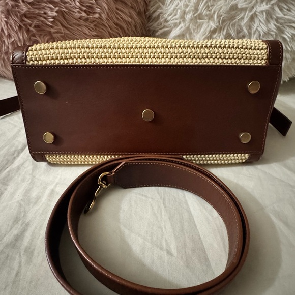 YSL Raffia Downtown Shoulder Bag - Picture 9 of 16